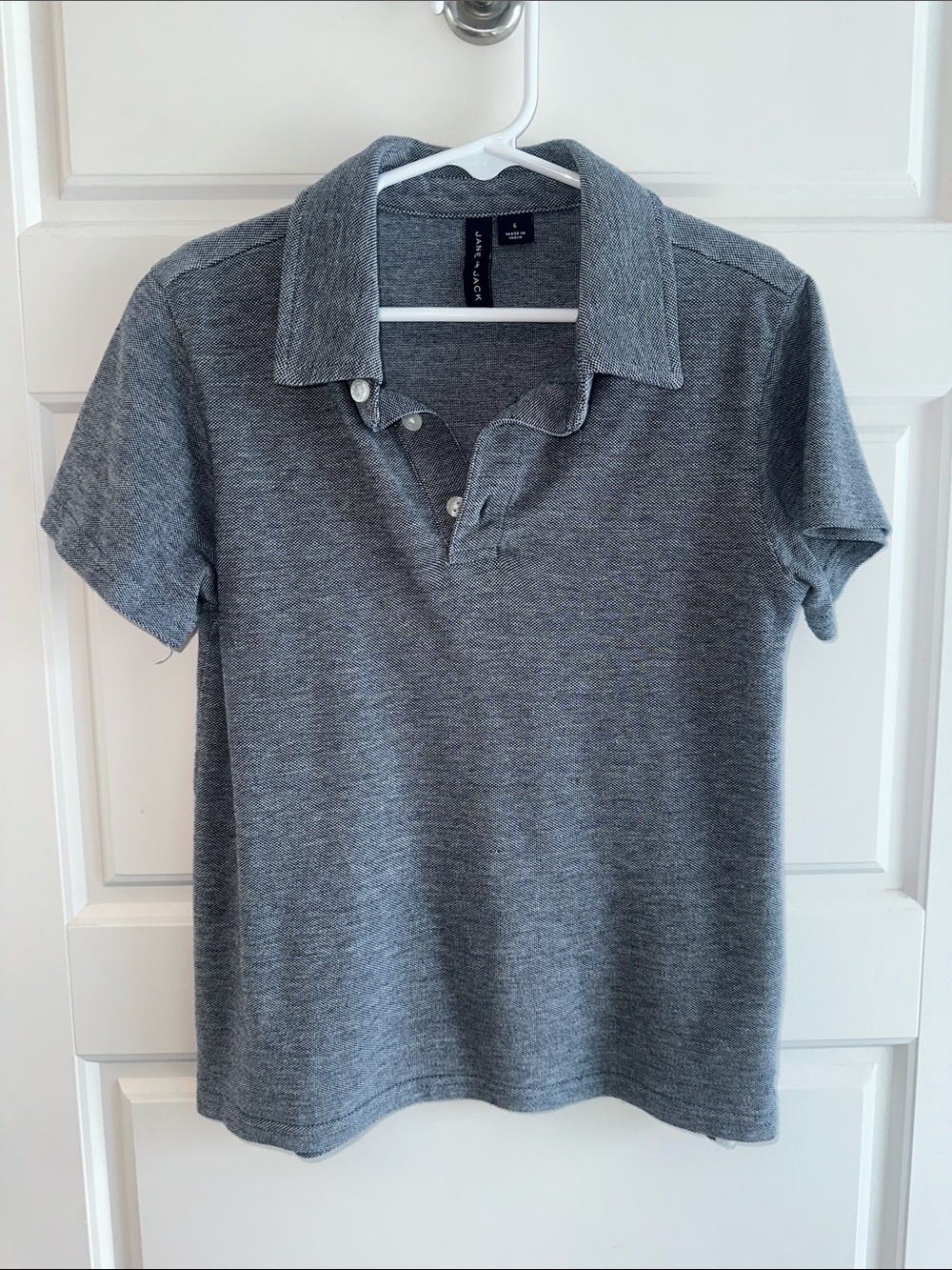 Janie and Jack Heather Gray Polo Top